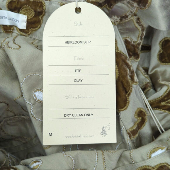 Krista Larson Heirloom Squared Neck Fit & Flare Dress Medium NWT Cottage Core - Picture 9 of 10